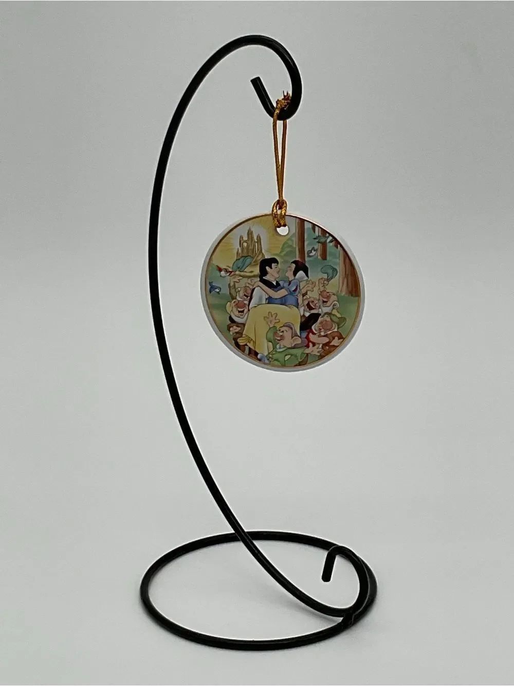 Disney White Ceramic Snow White and the Seven Dwarfs Ornament
